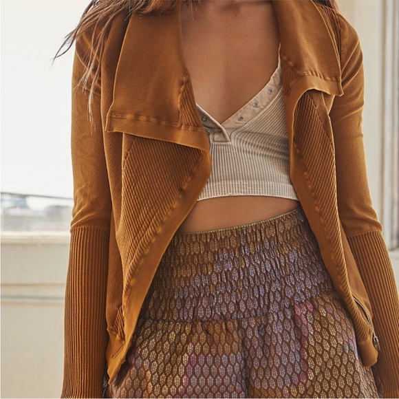 Fp Movement Mercury Moto Jacket size xs/s mustard - Picture 1 of 5